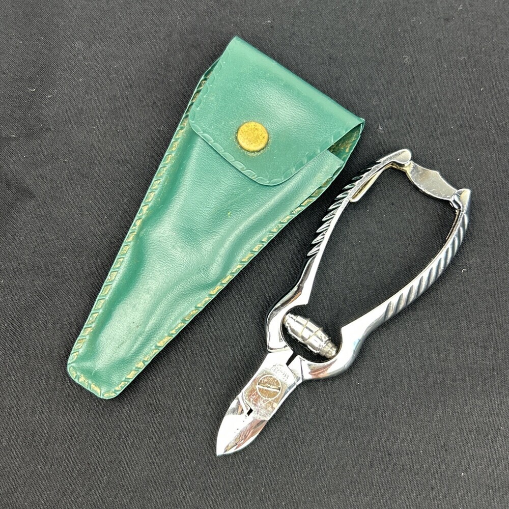 Vintage Solingen West Germany Chrome Pro Heavy Duty Nail Cuticle Clippers 5" G1